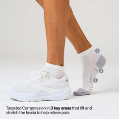 Plantar Fasciitis Relief Sock Light Cushion Quarter 3 Pack